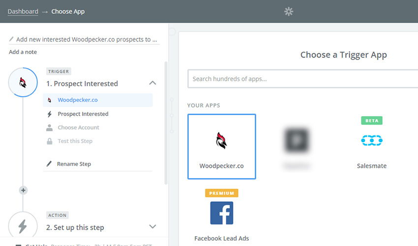 Woodpecker integation with Salesmate CRM