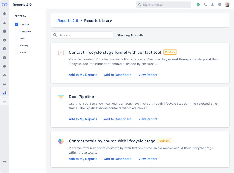 A report library to save your time 