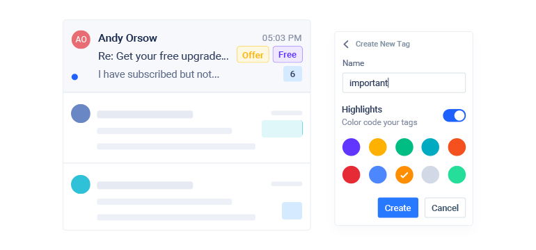 Better email tagging
