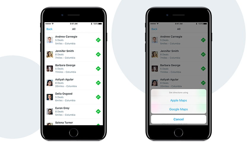 Search Location in Mobile CRM