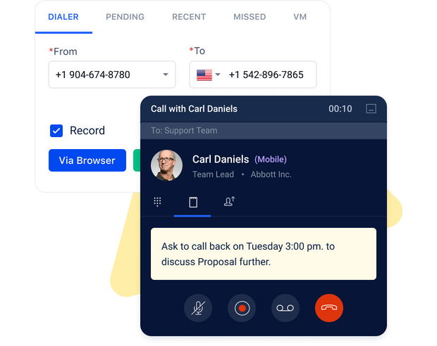 Call seamlessly without integrating with phone systems Call seamlessly without integrating with phone systems