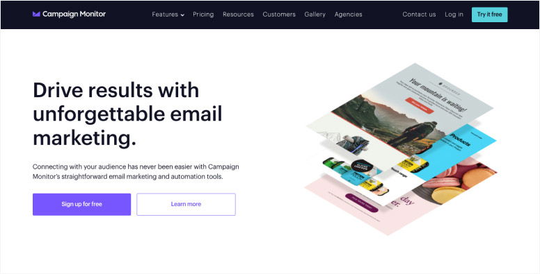 Campaign Monitor email marketing software