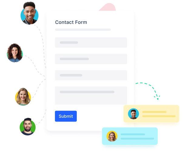 Capture new leads directly from the website Capture new leads directly from the website
