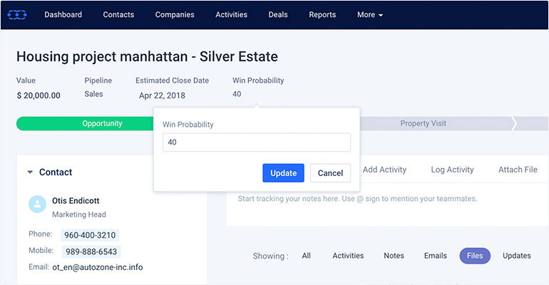 change win probability CRM