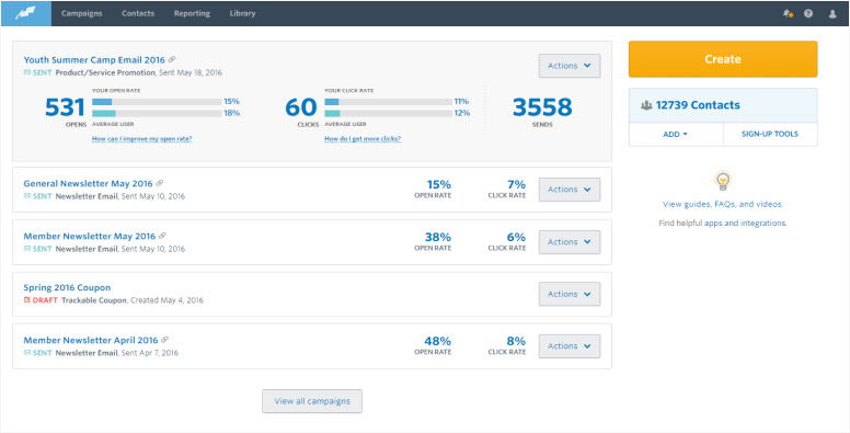 Constant Contact email marketing software