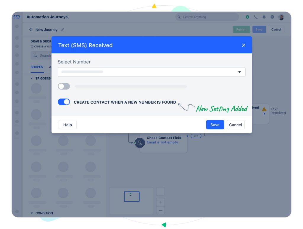Create Contact From Unknown Number