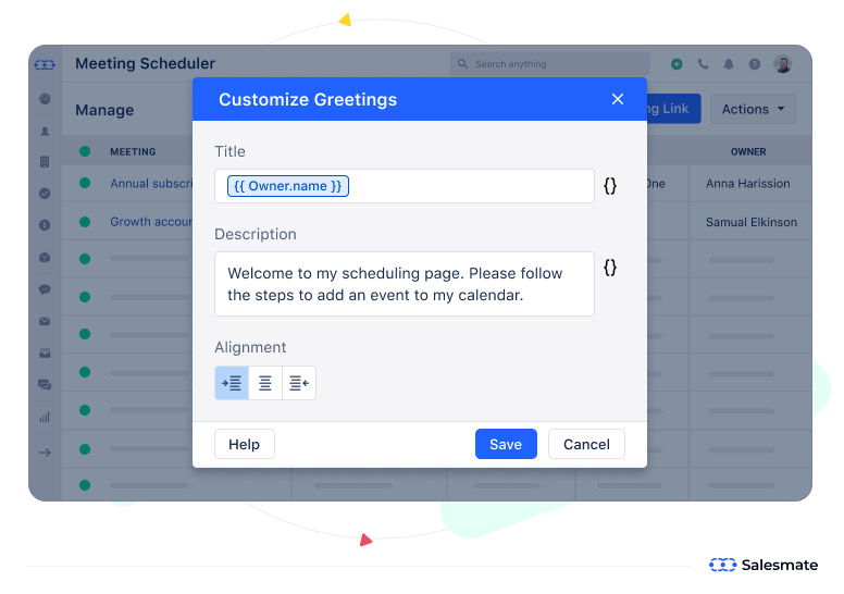 Customize Meeting Greetings
