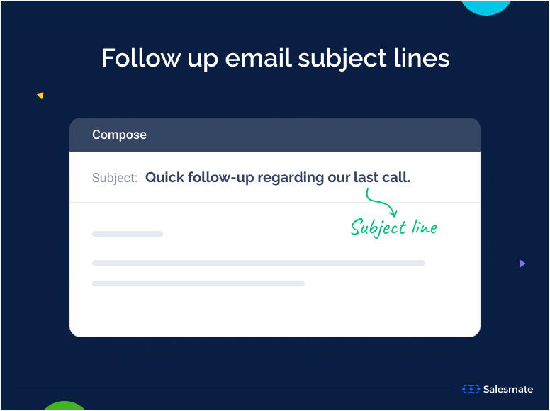 Follow up email subject lines