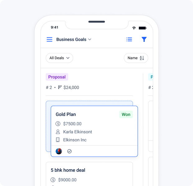 Manage deals on the go Manage deals on the go