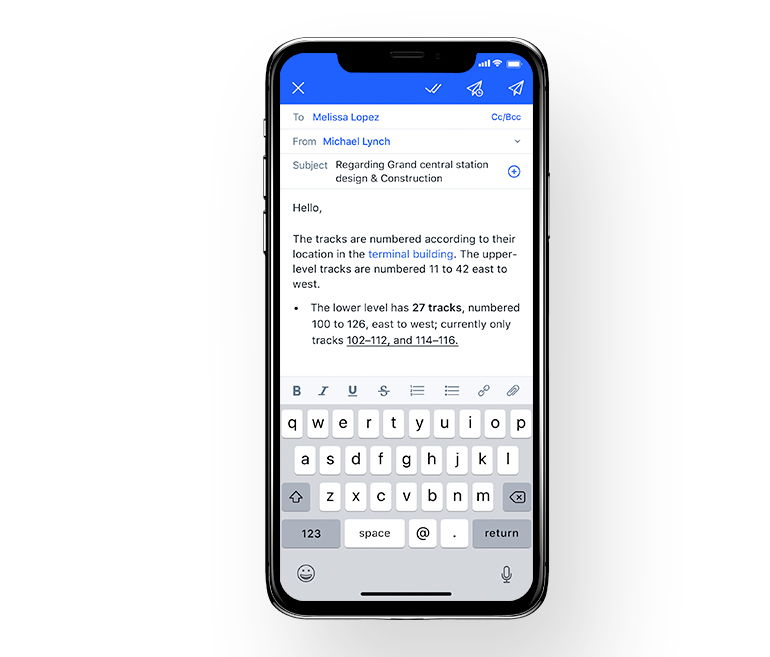 HTML support - Salesmate mobile CRM