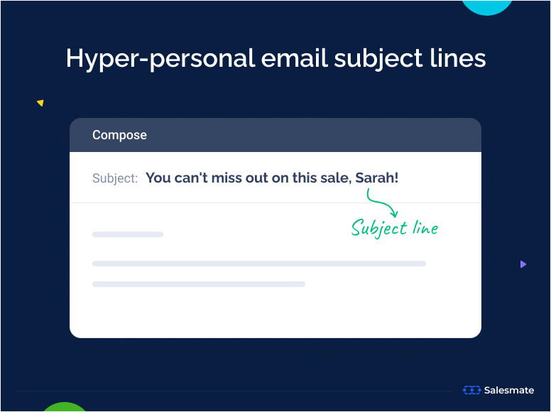 Hyper personal email subject lines
