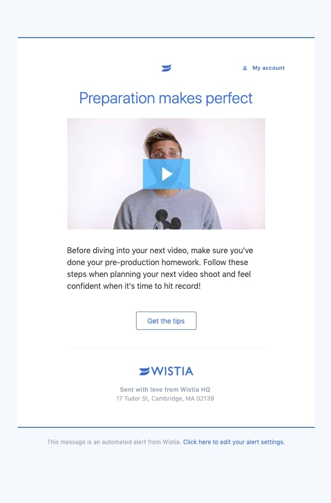 Wistia -Educational/Content nurturing 