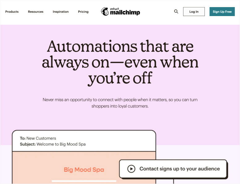 Mailchimp email marketing software