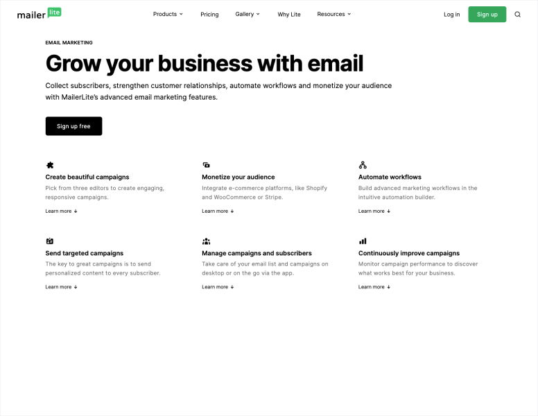 Mailerite email marketing software