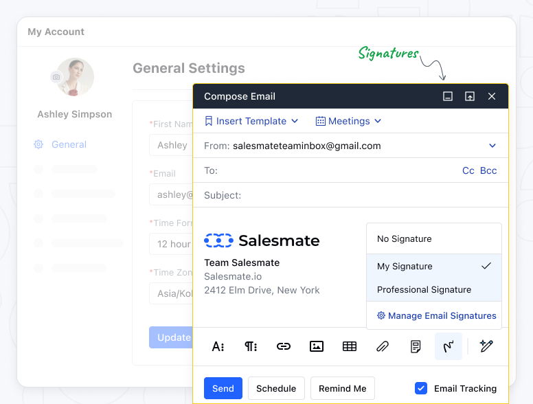 Multiple User Signatures 