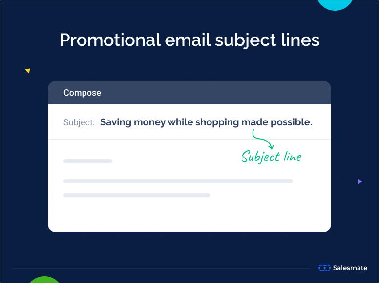 Promotional email subject lines