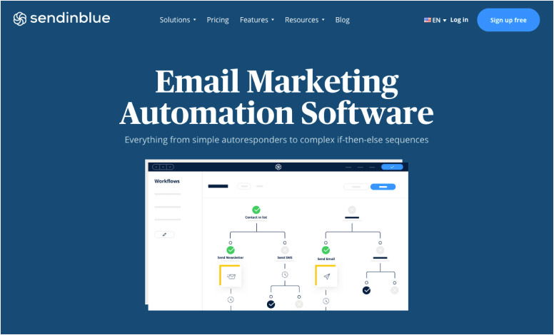 Sendinblue email marketing software