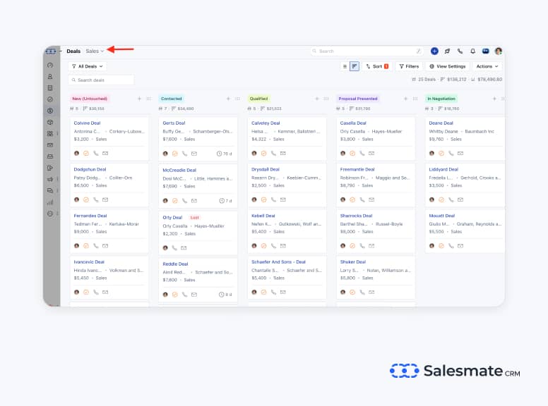 Salesmate retail CRM