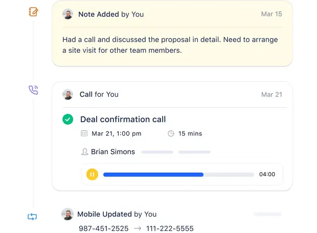 Track every on-site activity from your system Track every on-site activity from your system