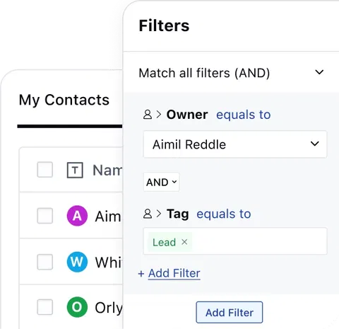 Filter and Sort Filter and Sort