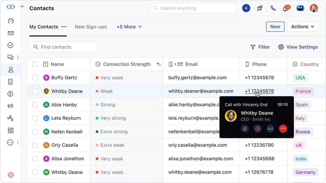 Organize and manage all your contacts and conversations in one simple place Organize and manage all your contacts and conversations in one simple place