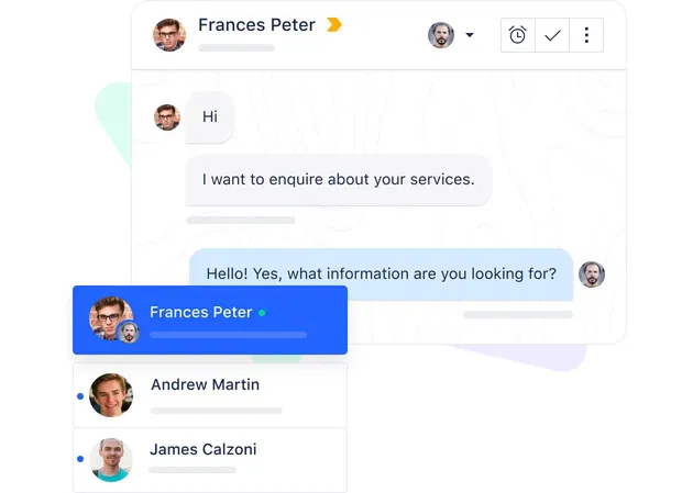 Connect with your visitors in real time Connect with your visitors in real time