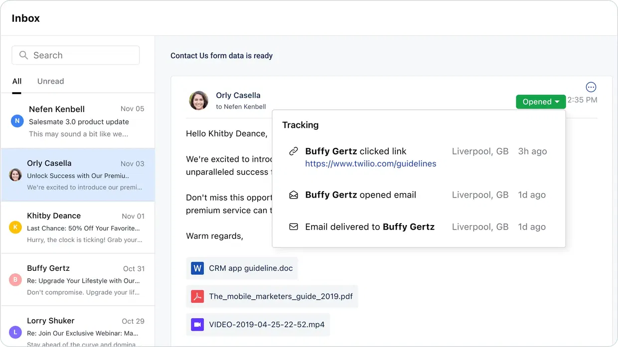 Every modern sales tool is built-in Every modern sales tool is built-in